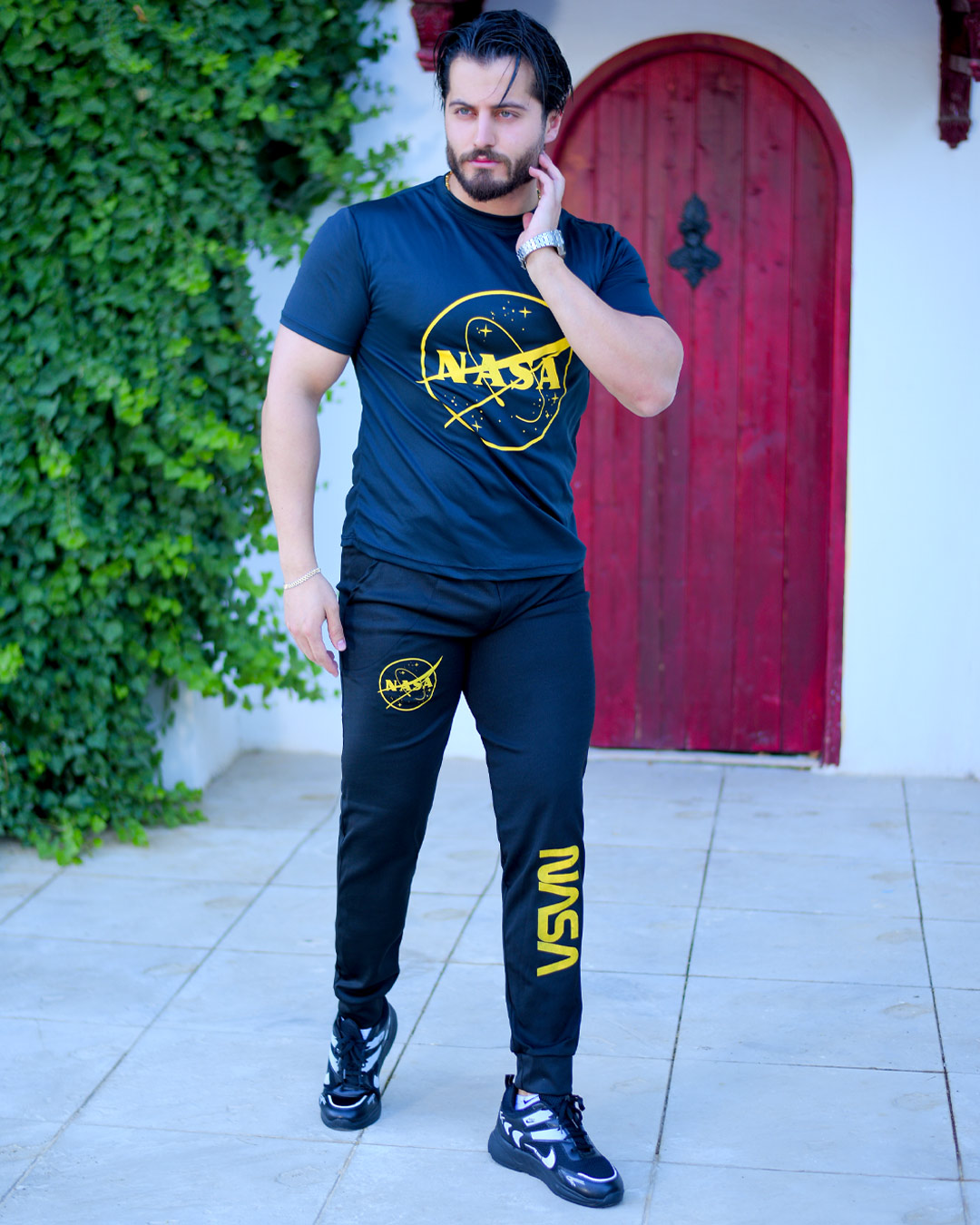 ست تیشرت شلوار مردانه مدل Lamin کد6338